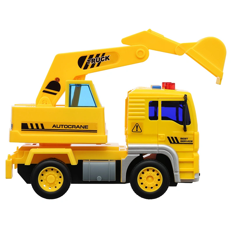 Đồ chơi mô hình xe xúc công trình chạy trớn có đèn và âm thanh Vecto VT511C 9