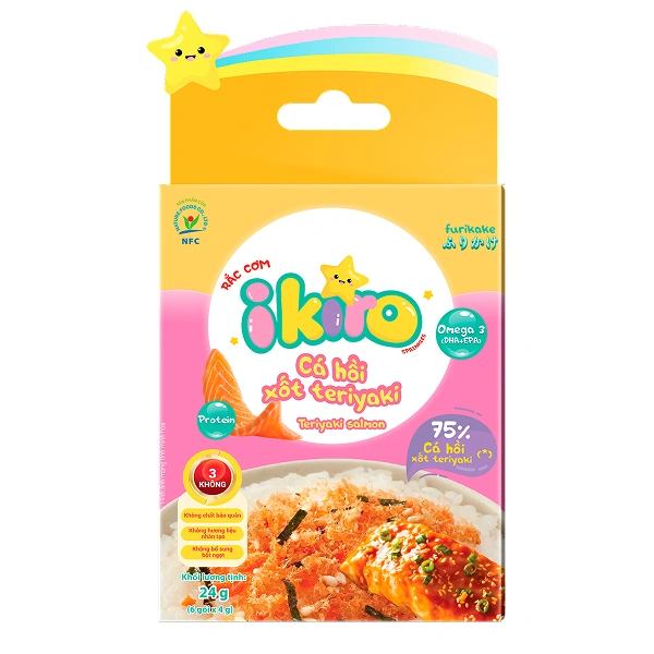Gia vị rắc cơm IKIRO vị cá hồi xốt teriyaki