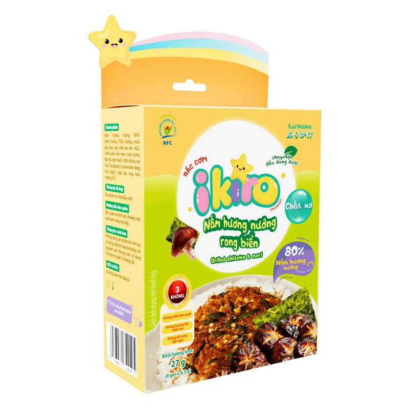 Gia vị rắc cơm IKIRO vị tôm nướng bơ tỏi 27g (từ 1 tuổi) 9