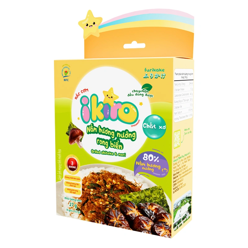 Gia vị rắc cơm IKIRO vị tôm nướng bơ tỏi 27g (từ 1 tuổi) 10