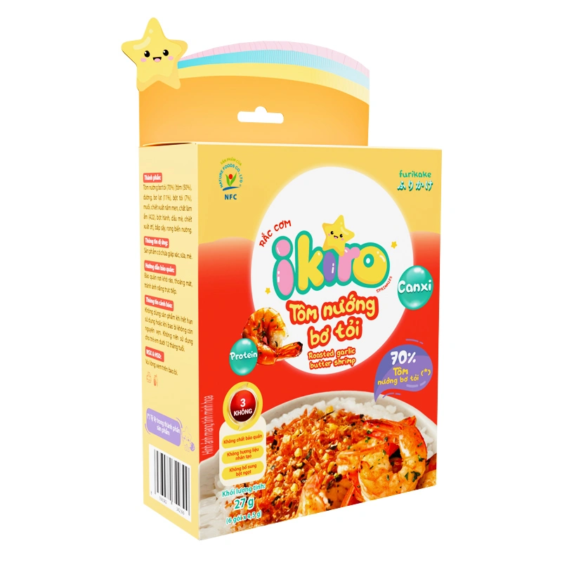 Gia vị rắc cơm IKIRO vị tôm nướng bơ tỏi 27g (từ 1 tuổi) 2