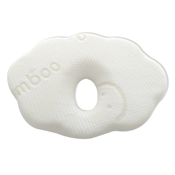 Gối chống méo đầu cao su non BABYWORKS - Hình đám mây trắng