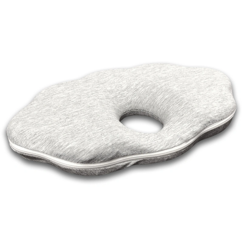 Gối chống méo đầu BABYWORKS 29.5x20.5x3.5 cm - Hình đám mây màu xám (từ 0 tháng) 2