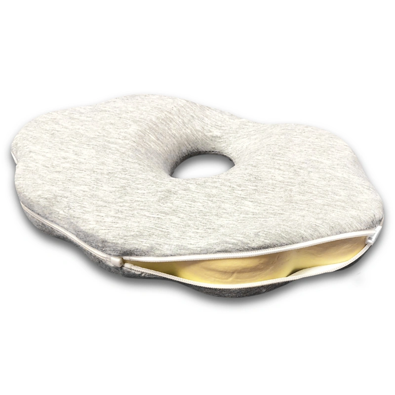 Gối chống méo đầu BABYWORKS 29.5x20.5x3.5 cm - Hình đám mây màu xám (từ 0 tháng) 4