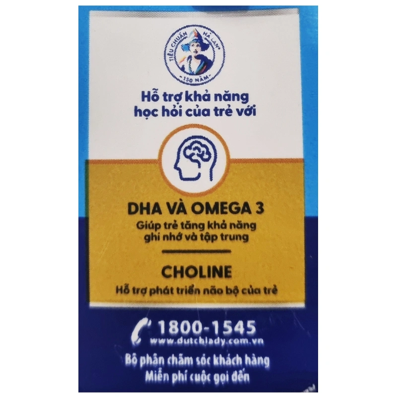 Thùng 48 hộp sữa tươi Dutch Lady OmegaSmart ít đường 110 ml (từ 1 tuổi) 10