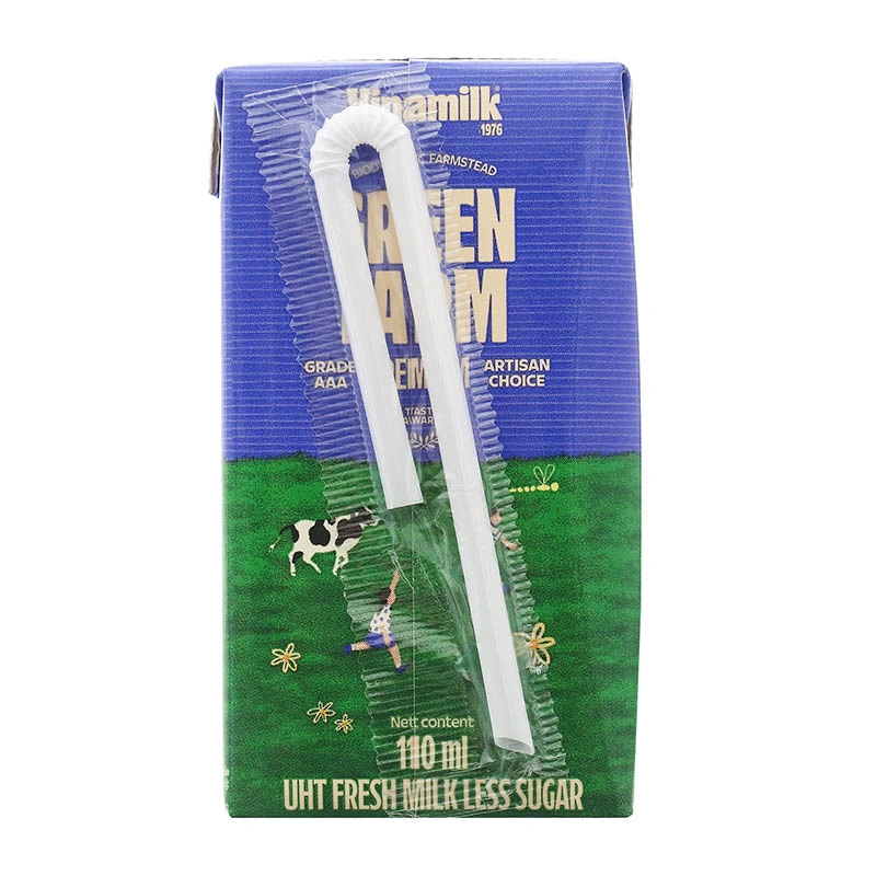 Lốc 4 hộp sữa tươi tiệt trùng Vinamilk Green Farm rất ít đường 110 ml (từ 1 tuổi) 7