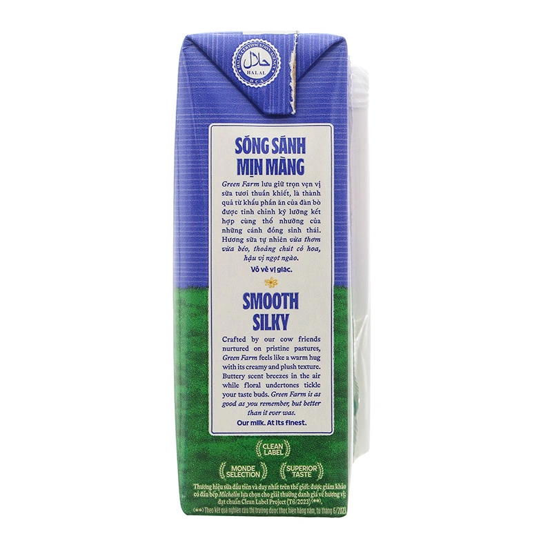 Lốc 4 hộp sữa tươi tiệt trùng Vinamilk Green Farm rất ít đường 110 ml (từ 1 tuổi) 8