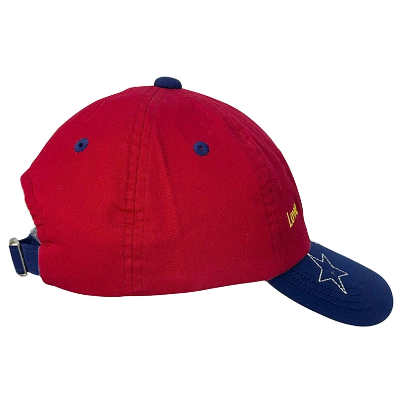 Nón kết cho bé Duy Ngọc 4046 thêu khủng long màu đỏ 3