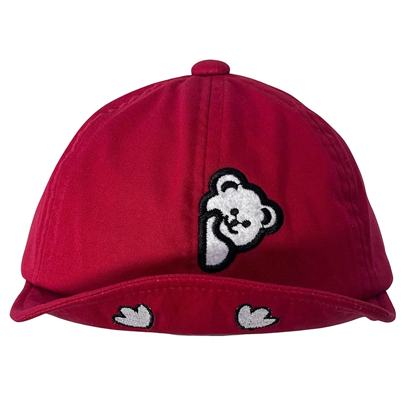 Nón kết cho bé Duy Ngọc 2288 gấu lật màu trắng 9