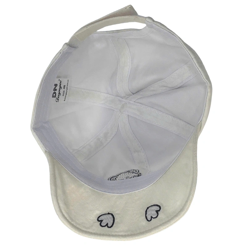 Nón kết cho bé Duy Ngọc 2288 gấu lật màu trắng 5