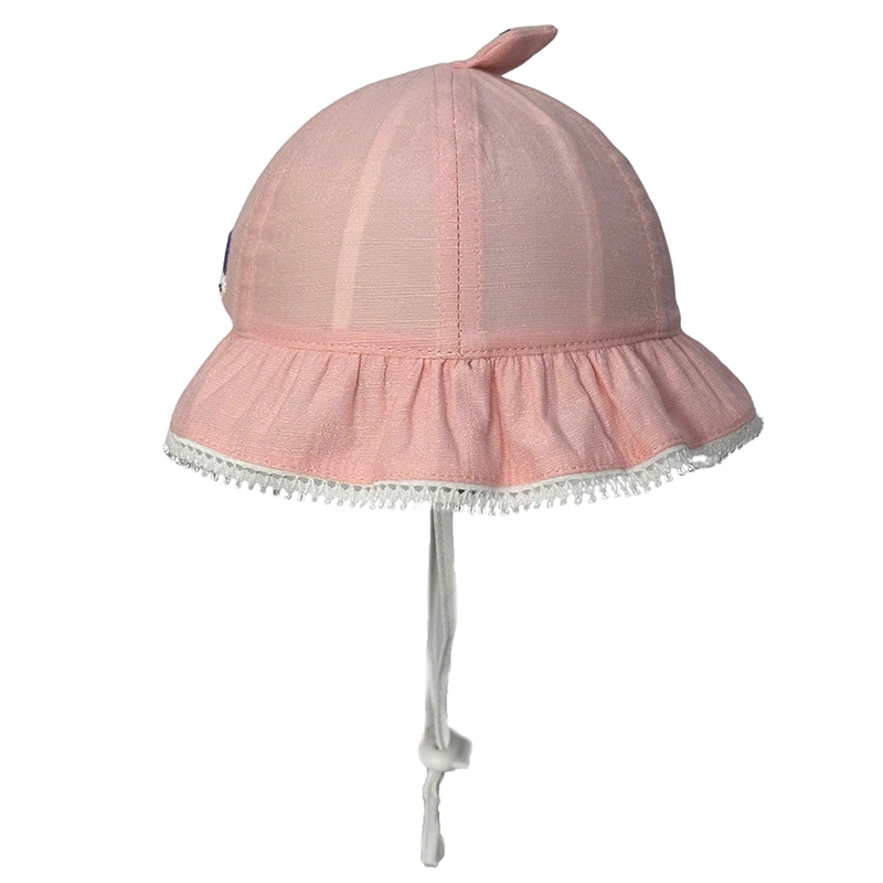 Nón vành cho bé gái Duy Ngọc 4992 cầu vòng màu cam 2