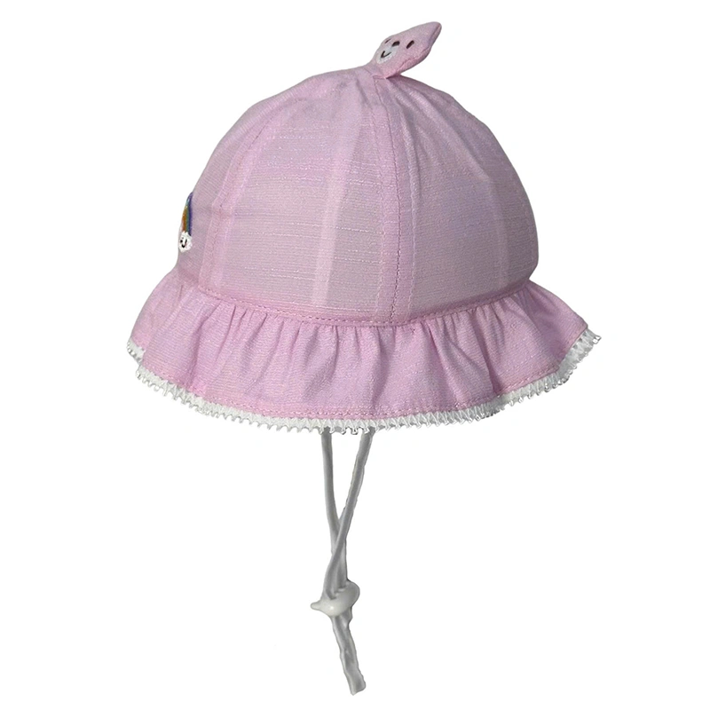 Nón vành cho bé gái Duy Ngọc 4992 cầu vòng màu cam 6