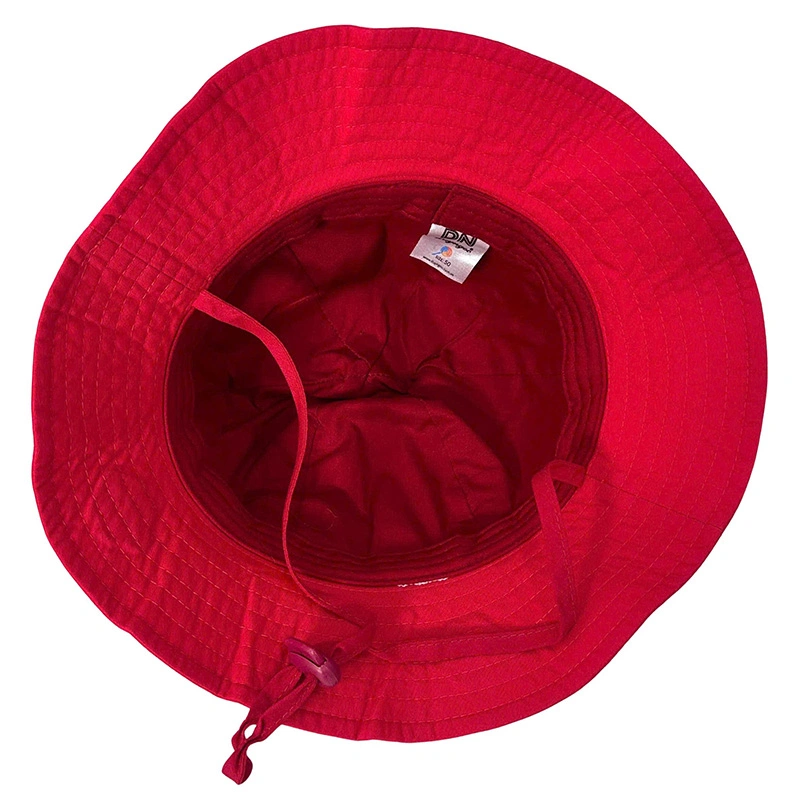 Nón vành cho bé trai Duy Ngọc 3285 thêu gấu 2 tai màu đỏ 6