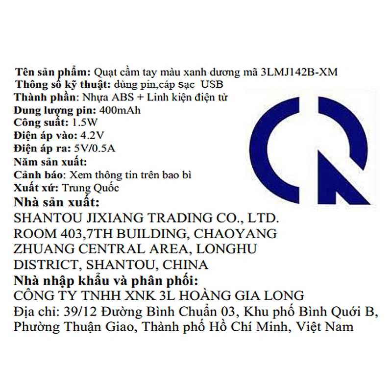 Quạt cầm tay và để bàn 3L 3LMJ142B-XM 9