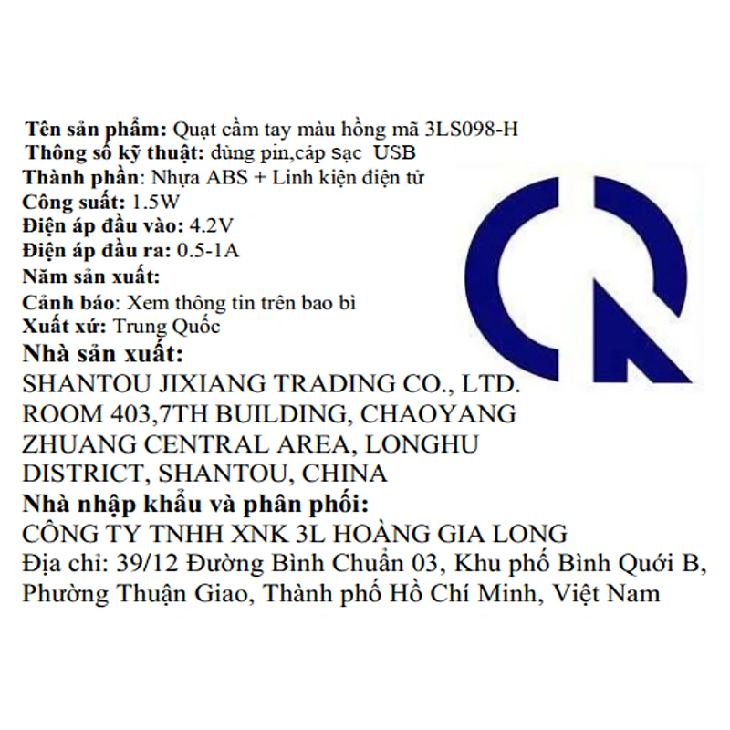 Quạt cầm tay và để bàn 3L 3LS098-H 11