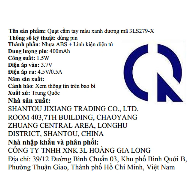 Quạt cầm tay và để bàn 3L 3LS279-X 9