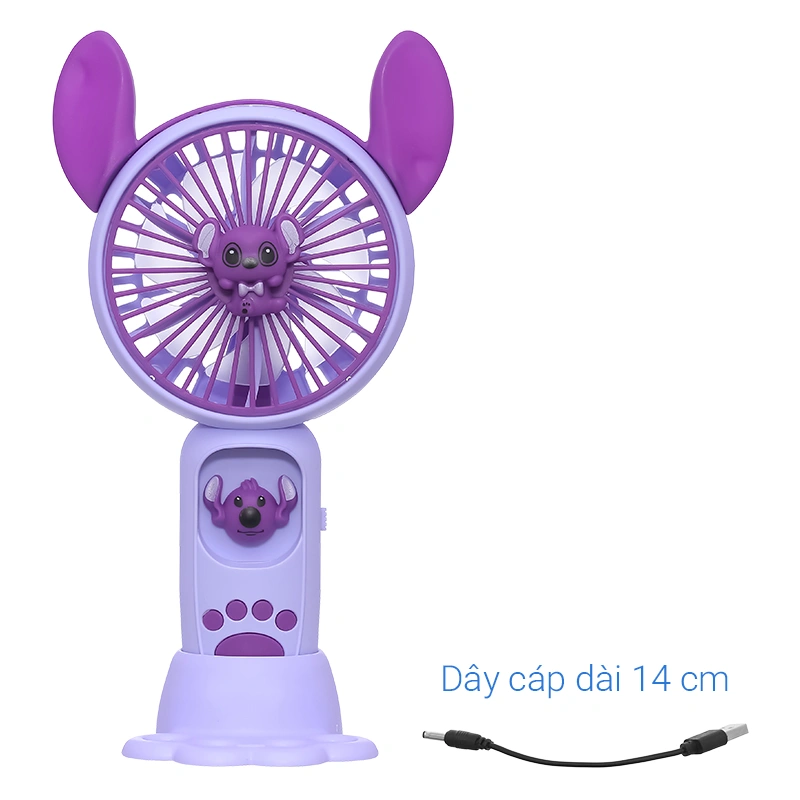 Quạt cầm tay và để bàn có đèn 3L 3LS098-T 9