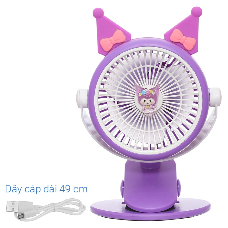 Quạt kẹp và để bàn mini xoay 720 độ 3L 3L562A-T 10