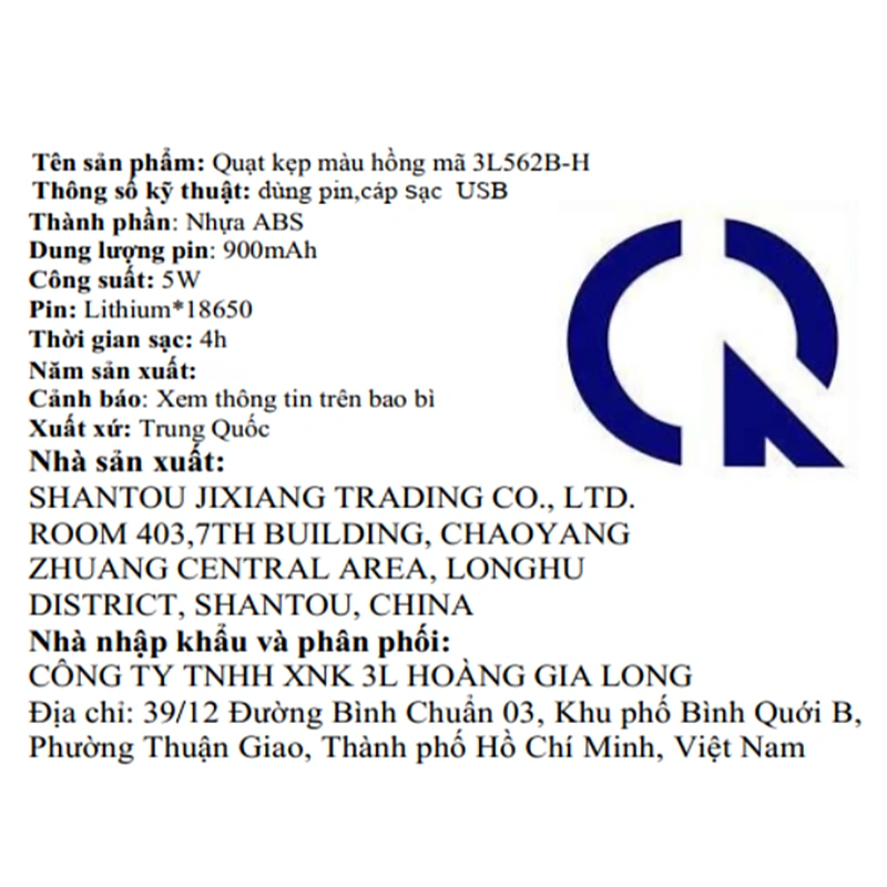 Quạt kẹp và để bàn mini xoay 720 độ 3L 3L562B-H 11