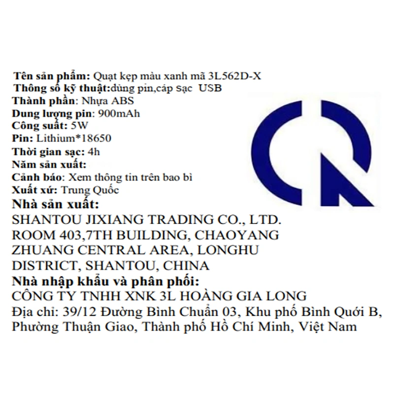 Quạt kẹp và để bàn mini xoay 720 độ 3L 3L562D-X 11