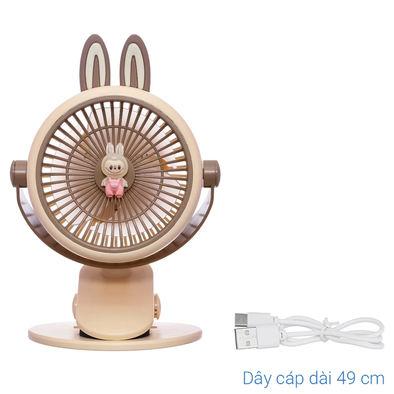 Quạt kẹp và để bàn mini xoay 720 độ 3L 3L562J-K 10
