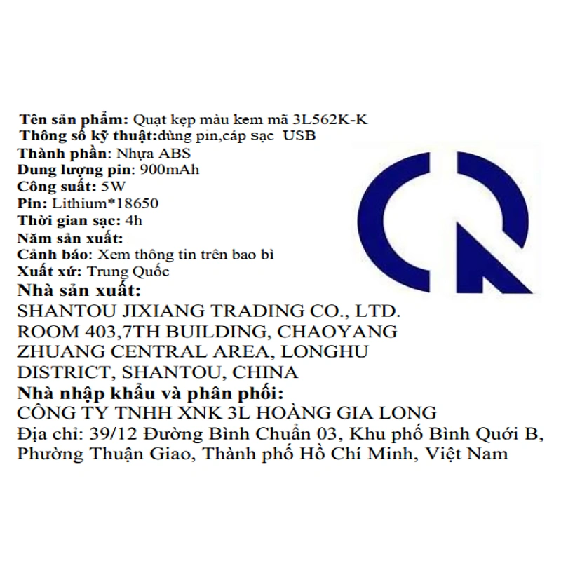 Quạt kẹp và để bàn mini xoay 720 độ 3L 3L562K-K 11