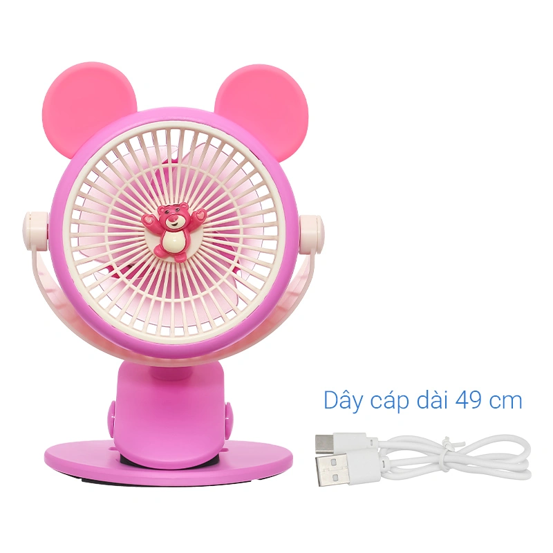 Quạt kẹp và để bàn mini xoay 720 độ 3L 3L562L-H 10