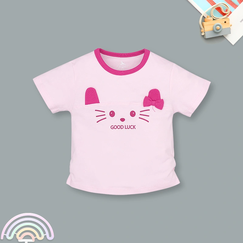 Set váy bé gái Pony Kids in mèo màu hồng 2