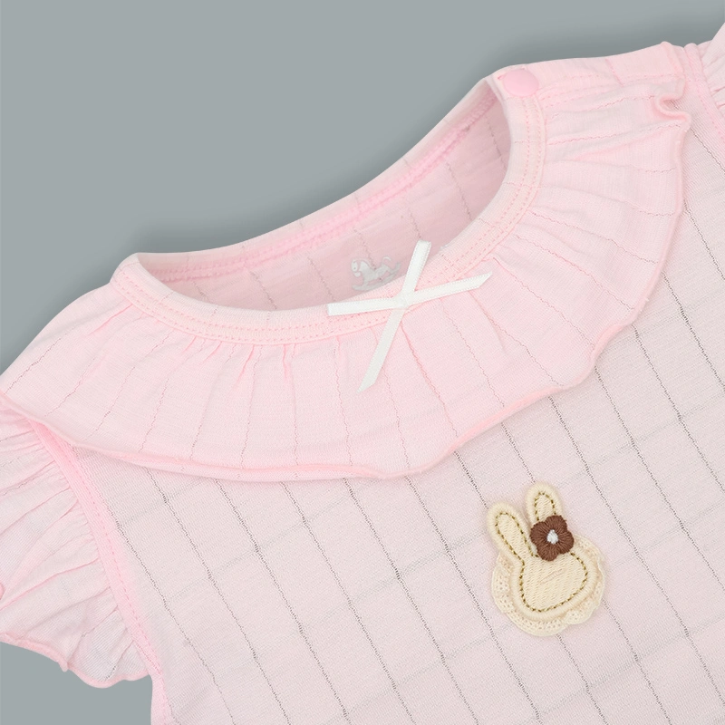 Set váy bé gái Pony Kids cổ bèo màu hồng 4