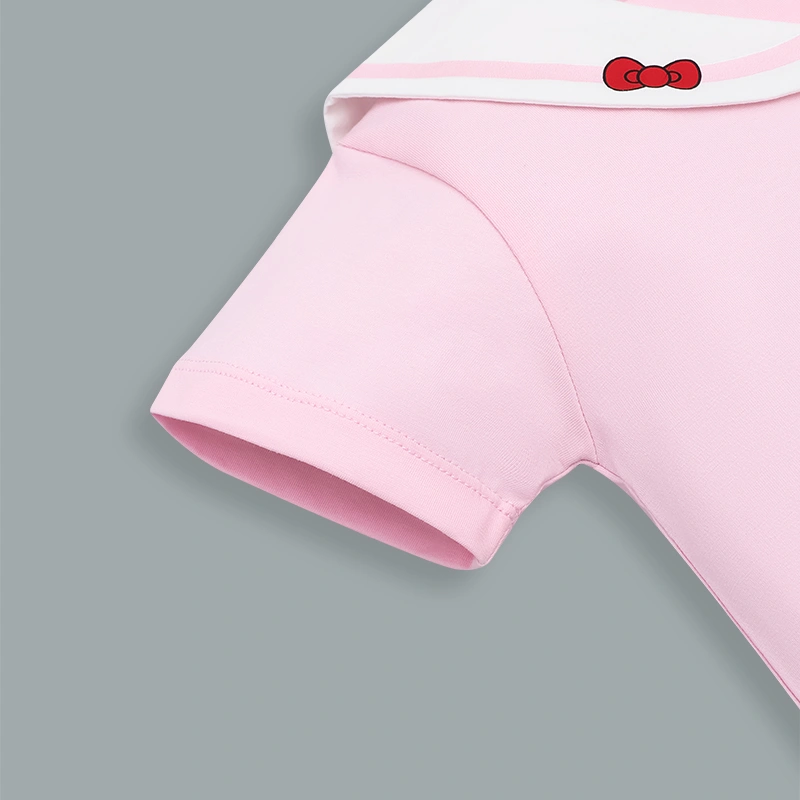 Set váy bé gái Pony Kids cổ hải quân màu hồng 5