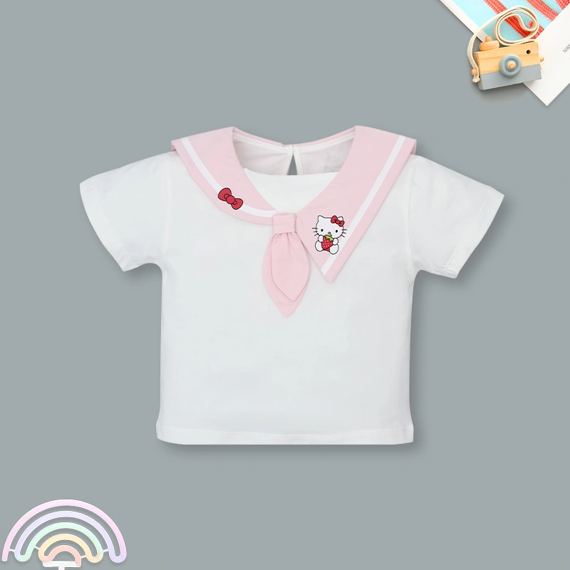 Set váy bé gái Pony Kids cổ hải quân màu hồng 15