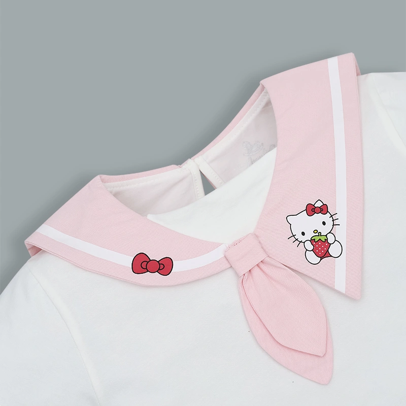 Set váy bé gái Pony Kids cổ hải quân màu hồng 17