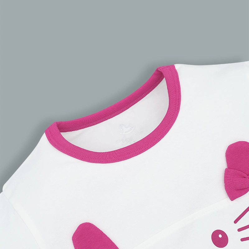 Set váy bé gái Pony Kids in mèo màu hồng 15