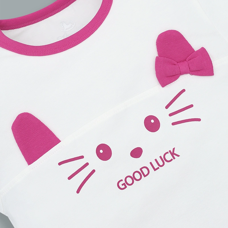 Set váy bé gái Pony Kids in mèo màu hồng 17