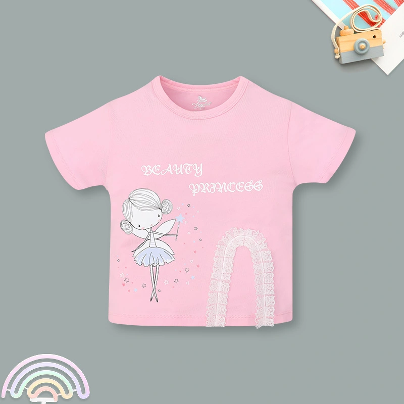 Set váy bé gái Pony Kids xẻ ren màu vàng 14