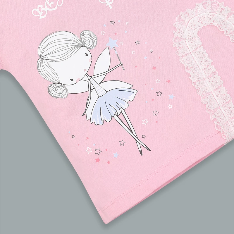 Set váy bé gái Pony Kids xẻ ren màu vàng 18