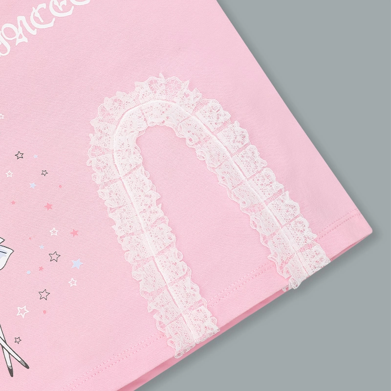 Set váy bé gái Pony Kids xẻ ren màu vàng 19