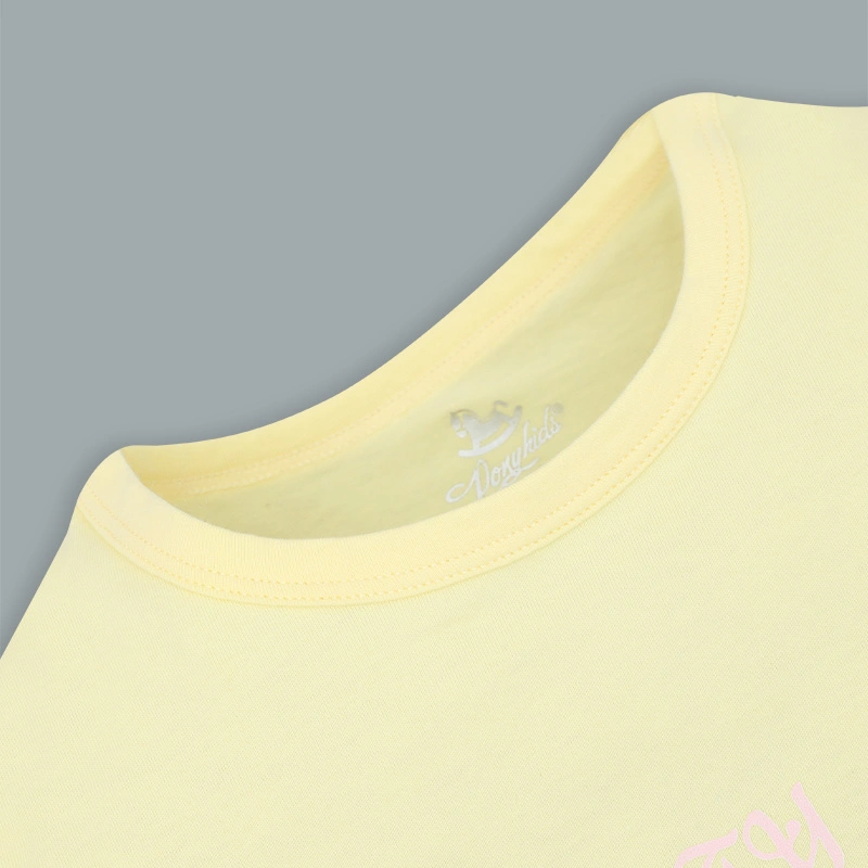 Set váy bé gái Pony Kids xẻ ren màu vàng 4