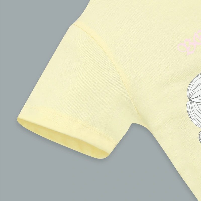 Set váy bé gái Pony Kids xẻ ren màu vàng 5