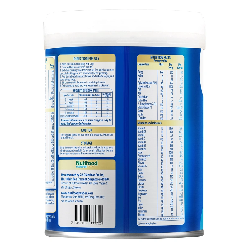 Sữa bột Nutifood GrowPLUS+ xanh nhạt hương vani 0+ 400g (0 - 12 tháng) giúp tiêu hóa 8