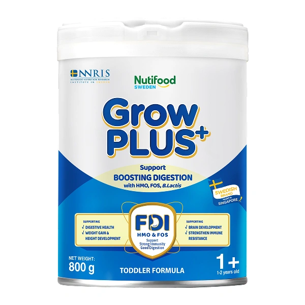 Sữa bột Nutifood GrowPLUS+ xanh nhạt 1+ (giúp tiêu hóa)