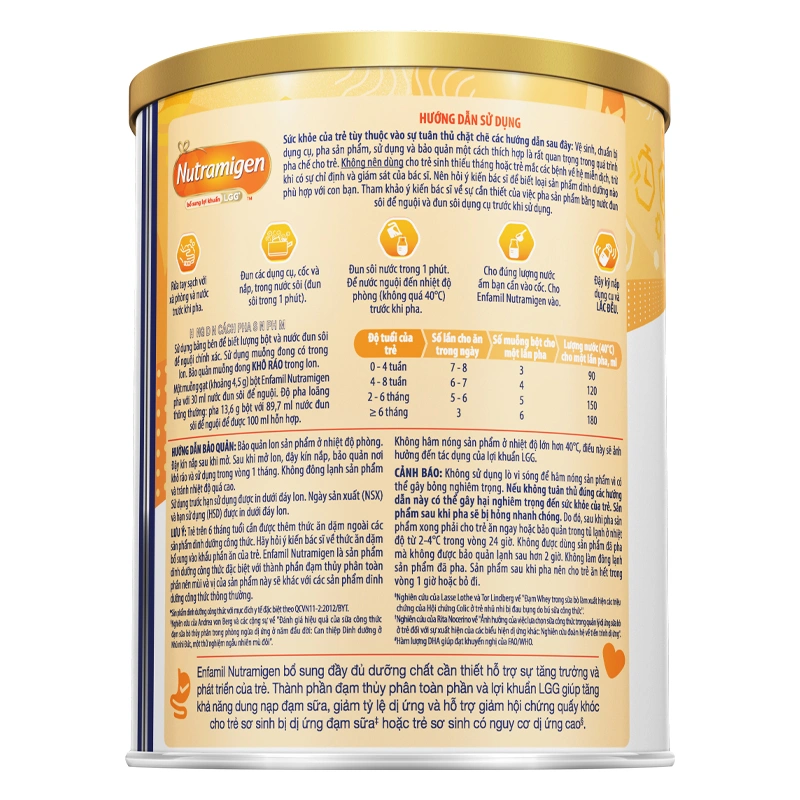 Sữa bột Enfa Nutramigen 400g (0 - 12 tháng) dành cho trẻ dị ứng đạm sữa bò - Giao bao bì ngẫu nhiên 3