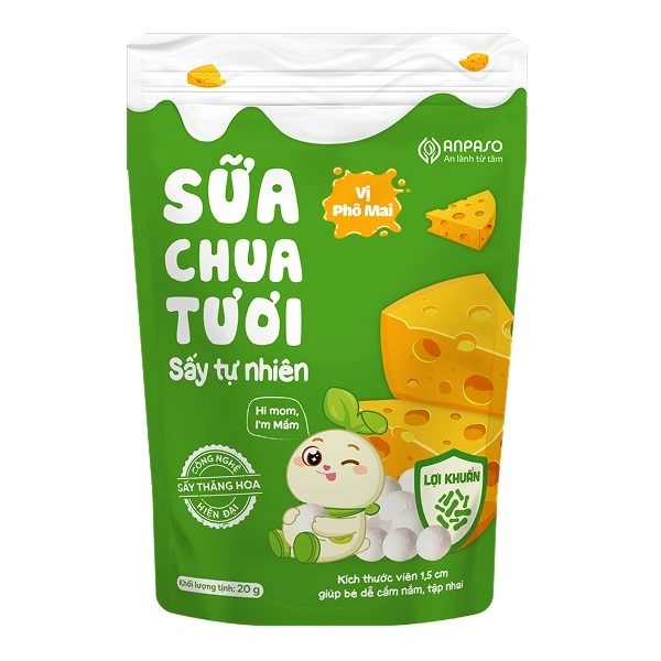 Sữa chua khô sấy thăng hoa vị phô mai Anpaso