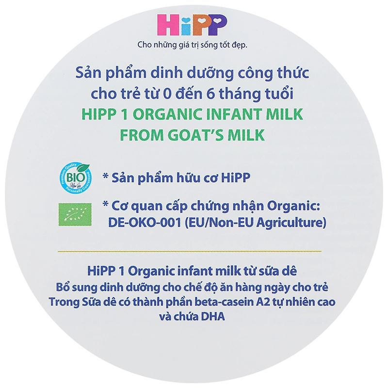 Sữa dê HiPP Organic số 1 400g (0 - 6 tháng) 9