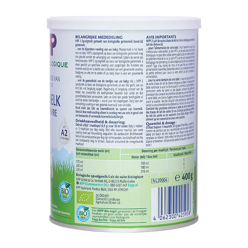 Sữa dê HiPP Organic số 2 400g (từ 6 tháng) 3