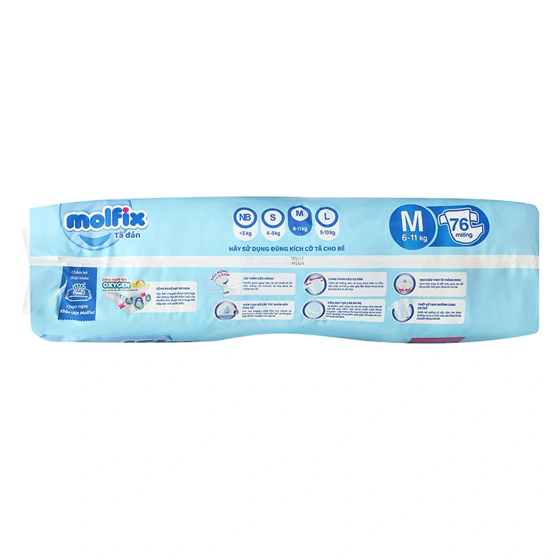 Tã dán Molfix Oxy size M 76 miếng (6 - 11 kg) 4
