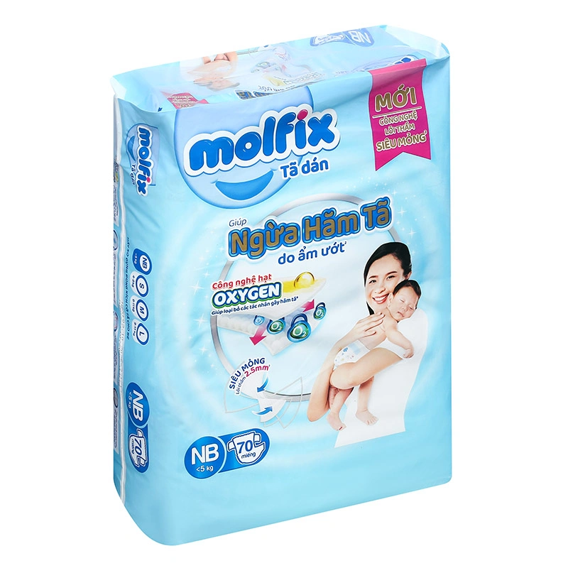 Tã dán Molfix Oxy size M 76 miếng (6 - 11 kg) 16
