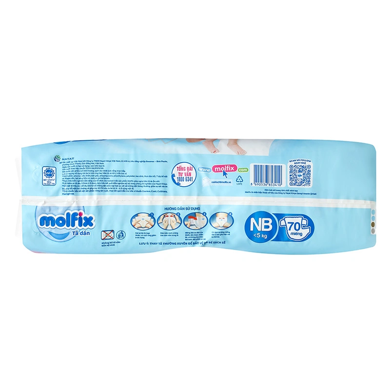Tã dán Molfix Oxy size M 76 miếng (6 - 11 kg) 18
