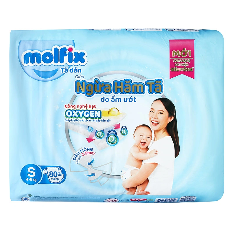 Tã dán Molfix Oxy size M 76 miếng (6 - 11 kg) 28