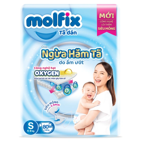 Tã dán Molfix Oxy size S